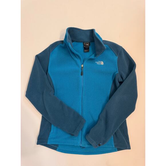 The North Face Women's Khumbu Fleece Jacket Full Zip Blue Size L - Picture 1 of 7